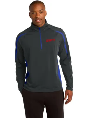 Sport-Tek Sport-Wick Stretch 1/2 Zip Colorblock