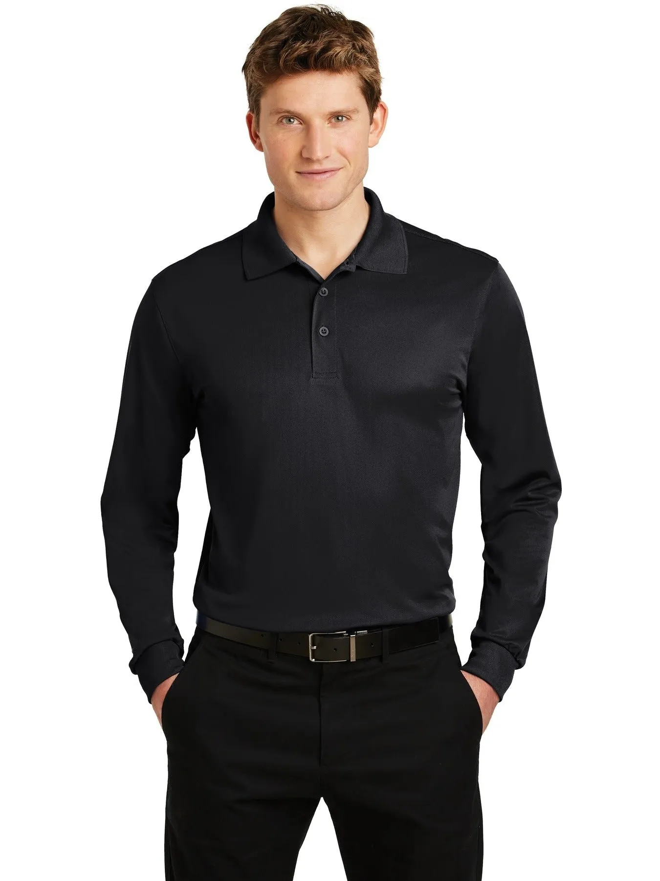 Sport-TekLong Sleeve Micropique Sport-WickPolo