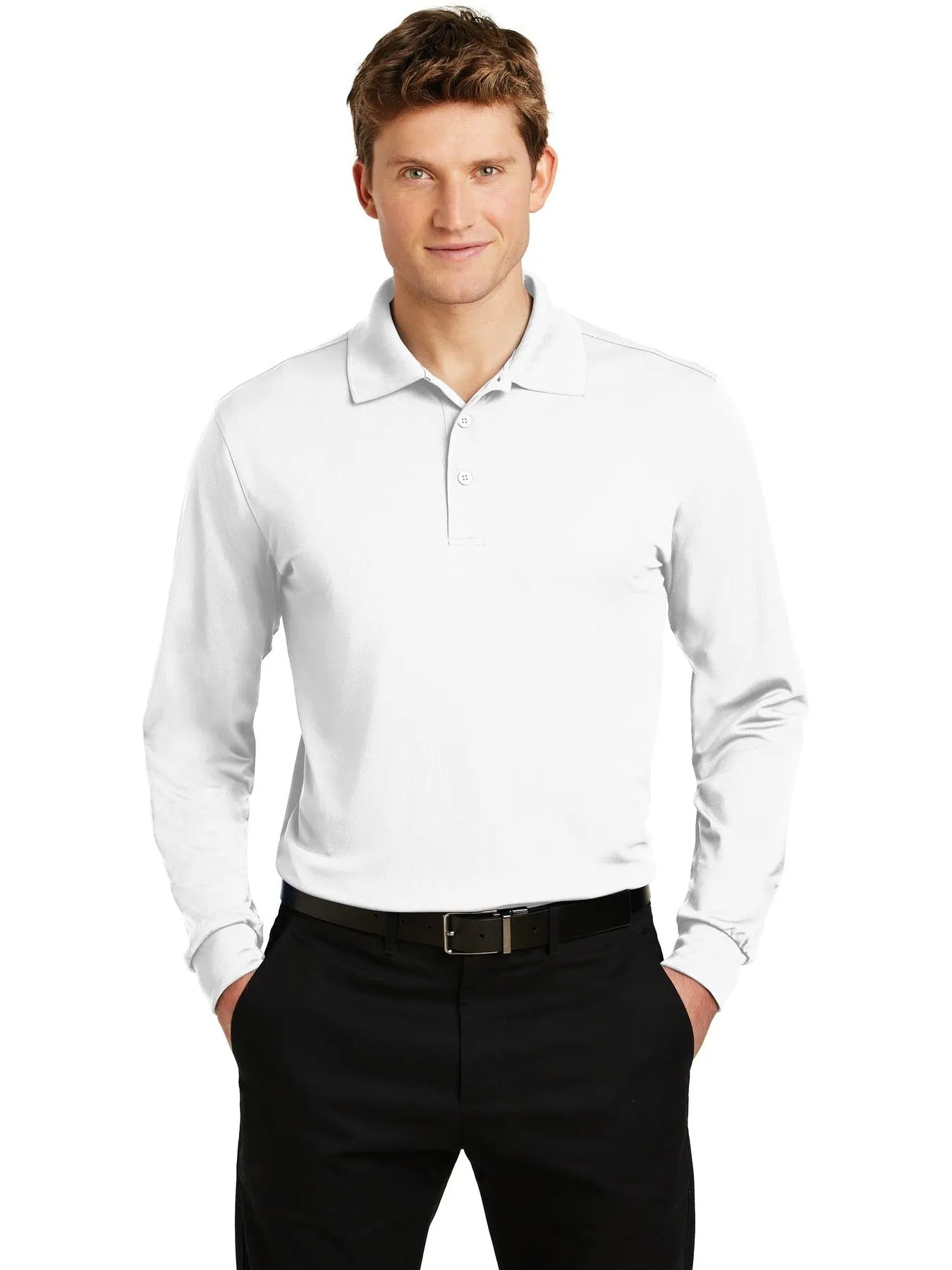 Sport-TekLong Sleeve Micropique Sport-WickPolo