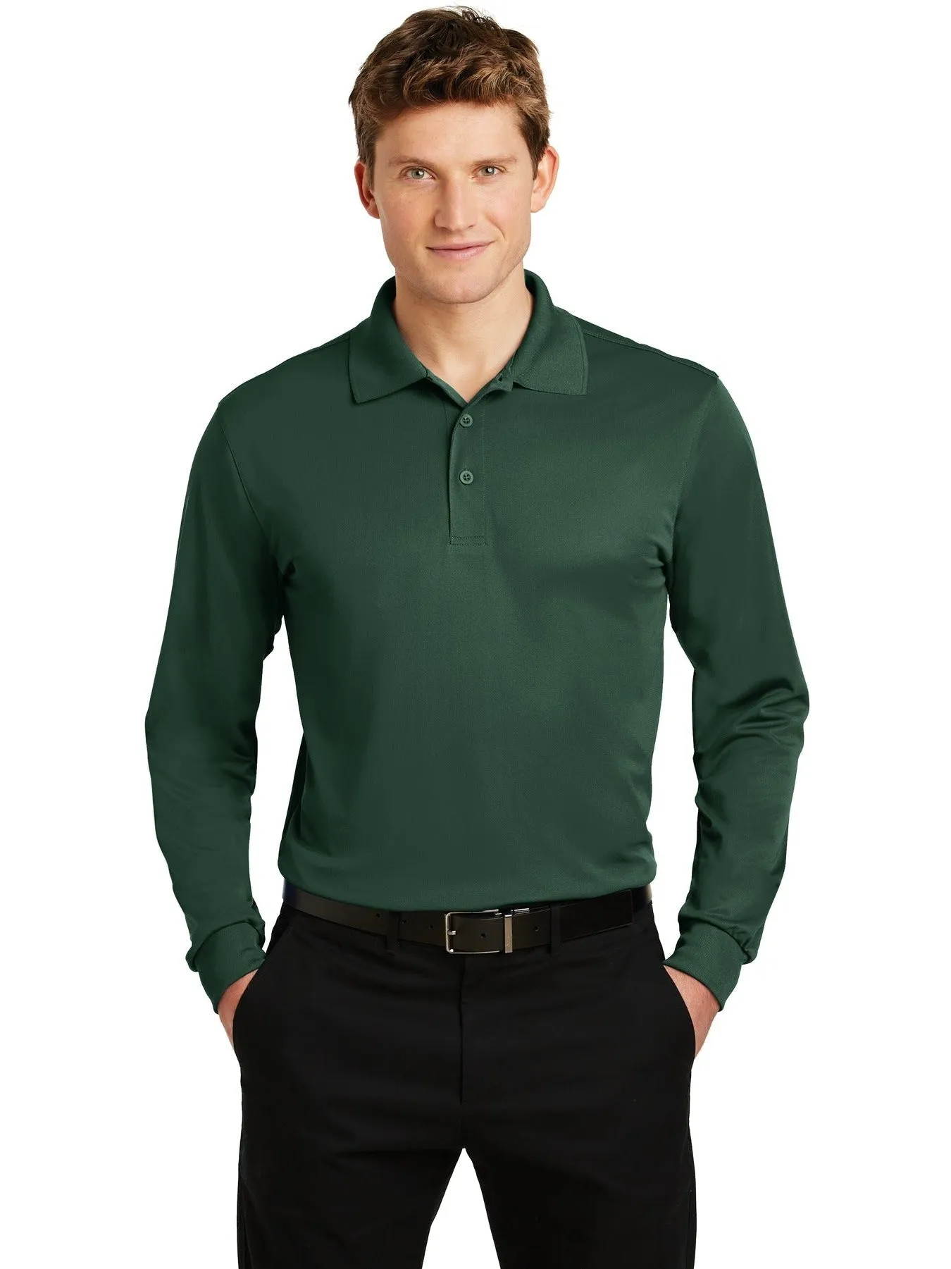 Sport-TekLong Sleeve Micropique Sport-WickPolo