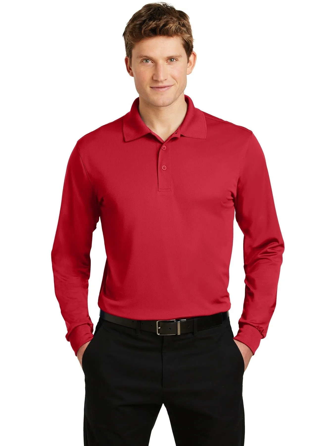 Sport-TekLong Sleeve Micropique Sport-WickPolo