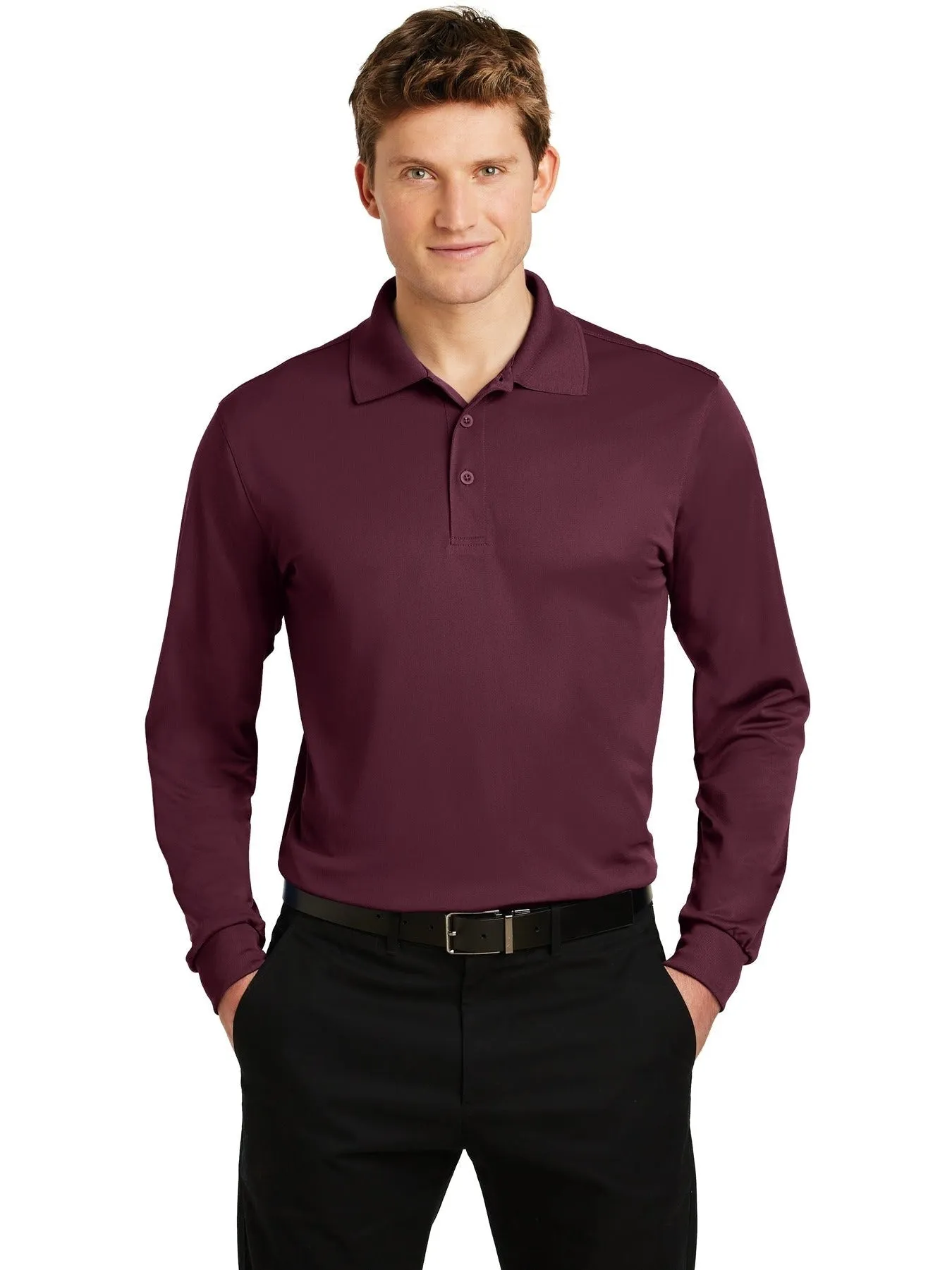 Sport-TekLong Sleeve Micropique Sport-WickPolo