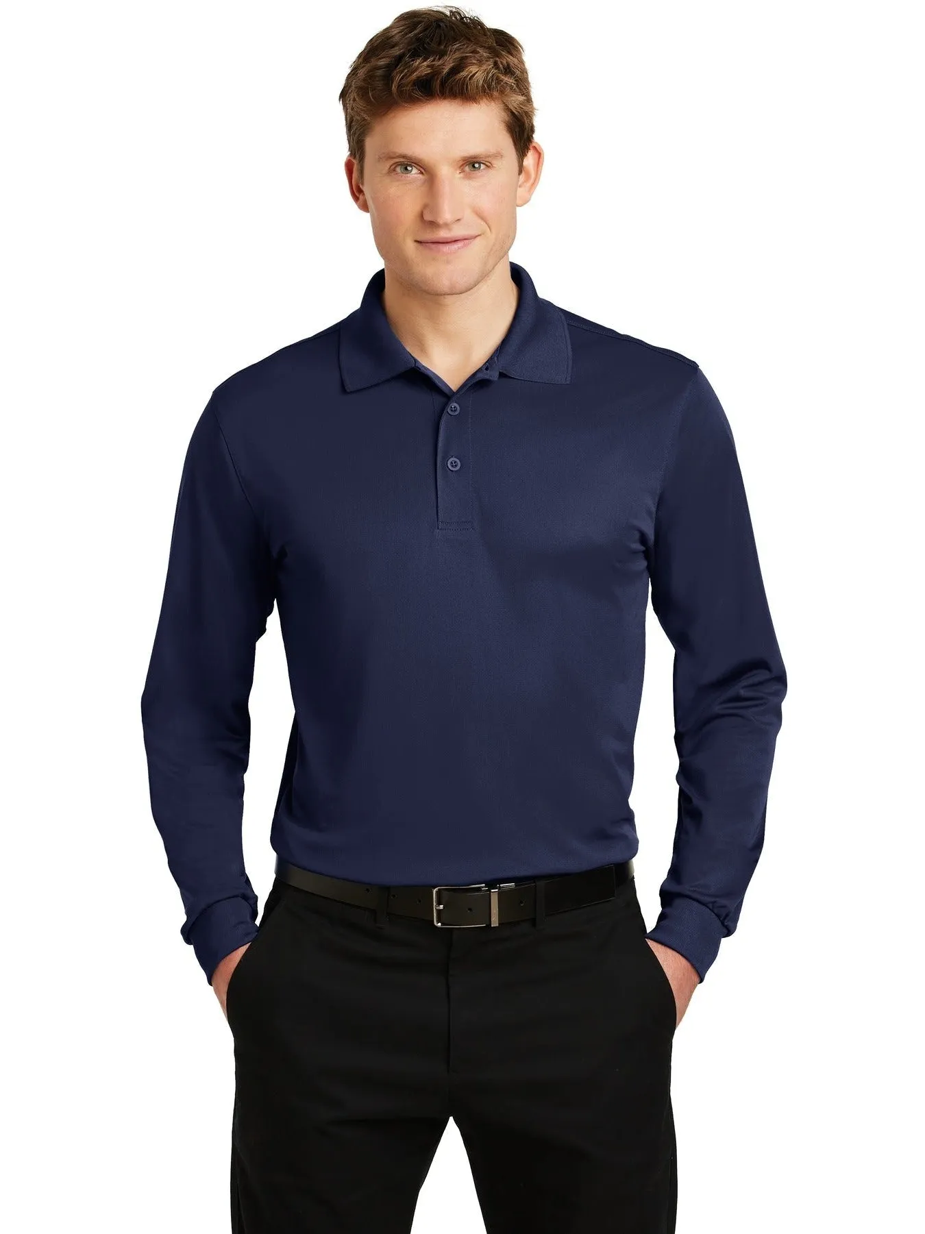 Sport-TekLong Sleeve Micropique Sport-WickPolo