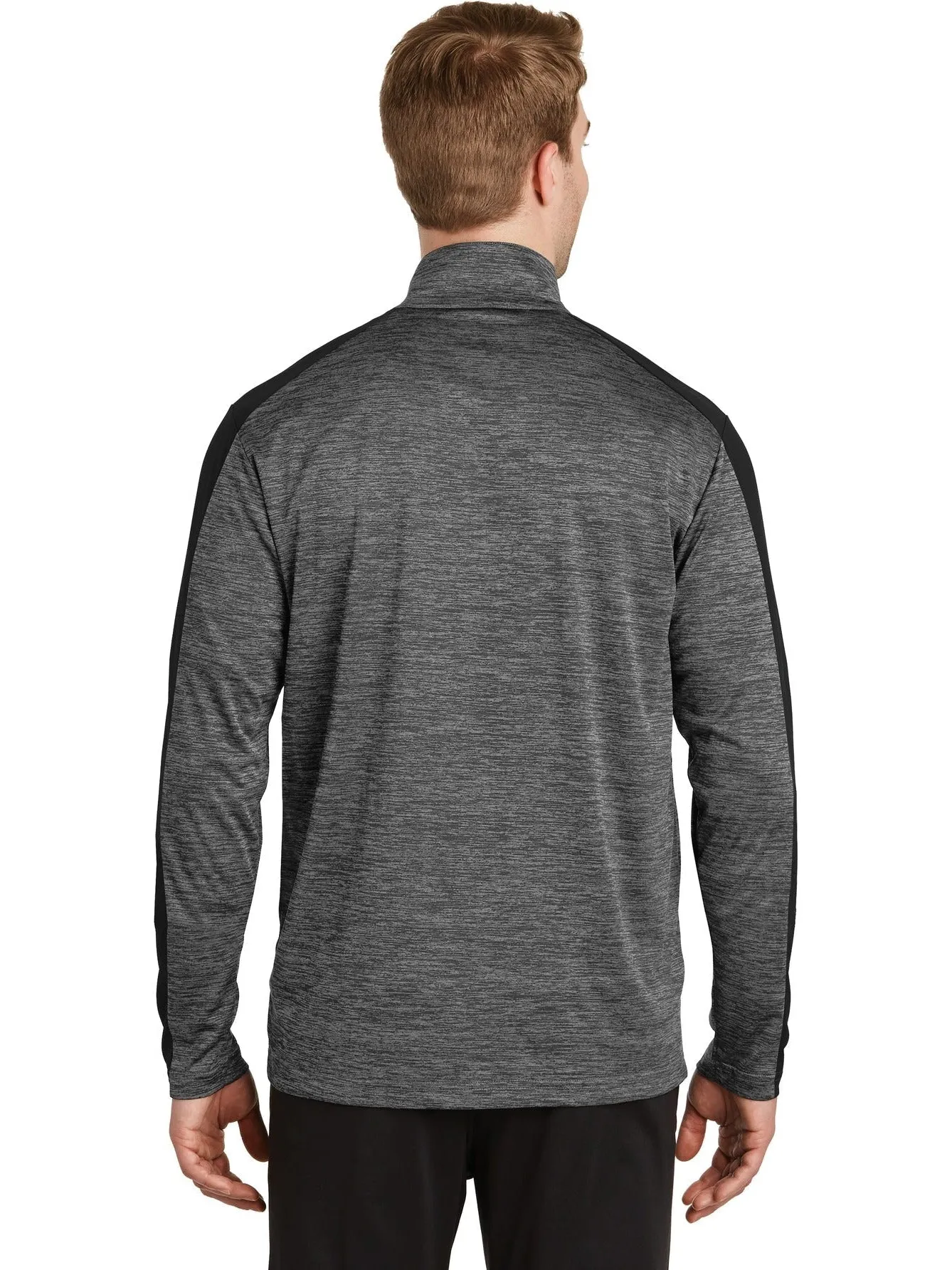 Sport-TekPosiChargeElectric Heather Colorblock 1/4-Zip Pullover