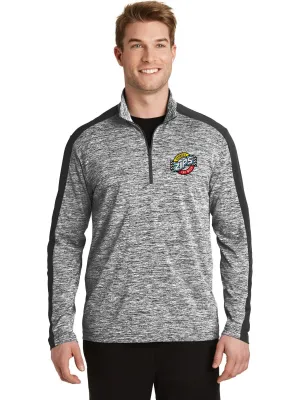 Sport-TekPosiChargeElectric Heather Colorblock 1/4-Zip Pullover
