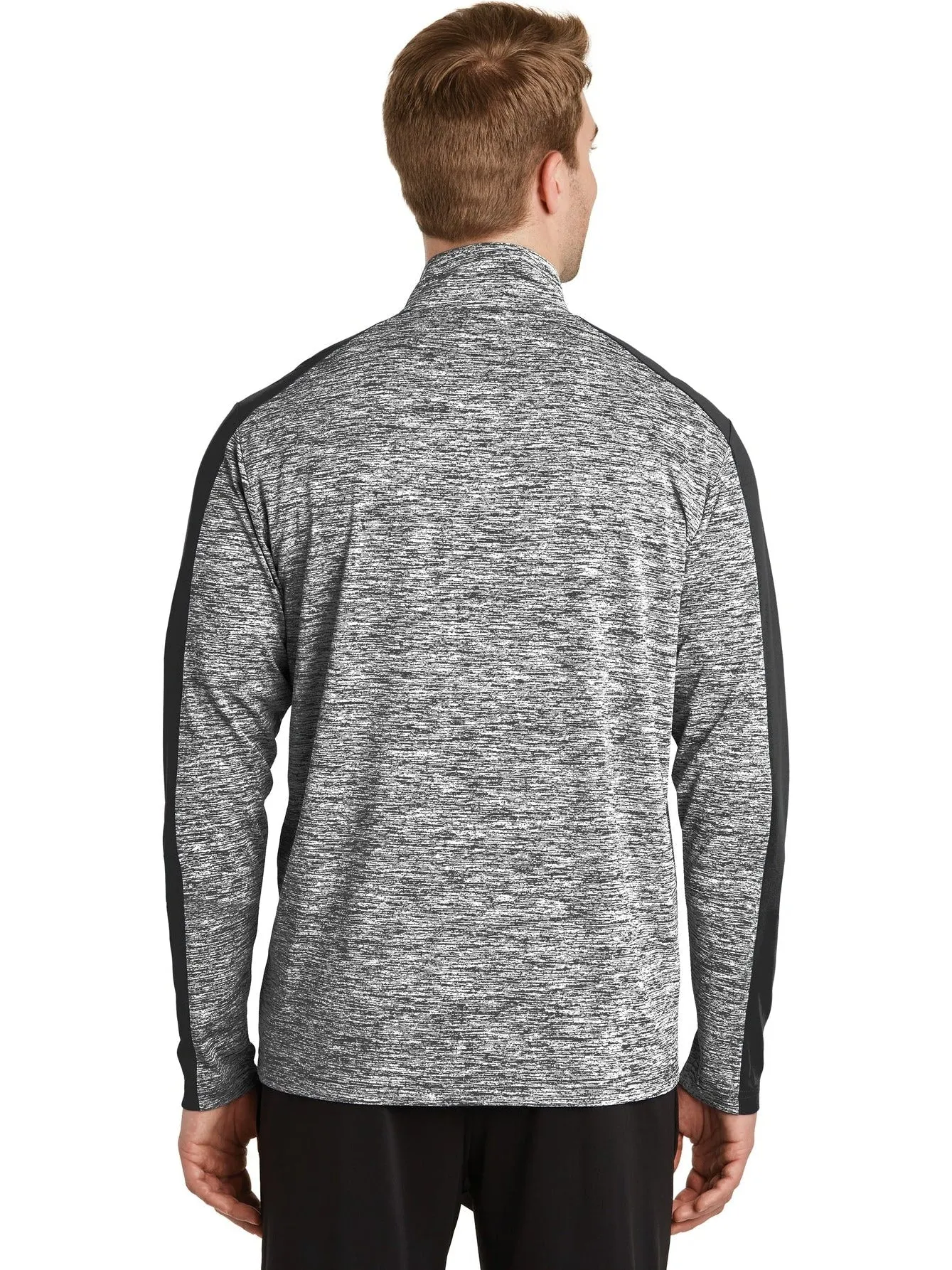 Sport-TekPosiChargeElectric Heather Colorblock 1/4-Zip Pullover