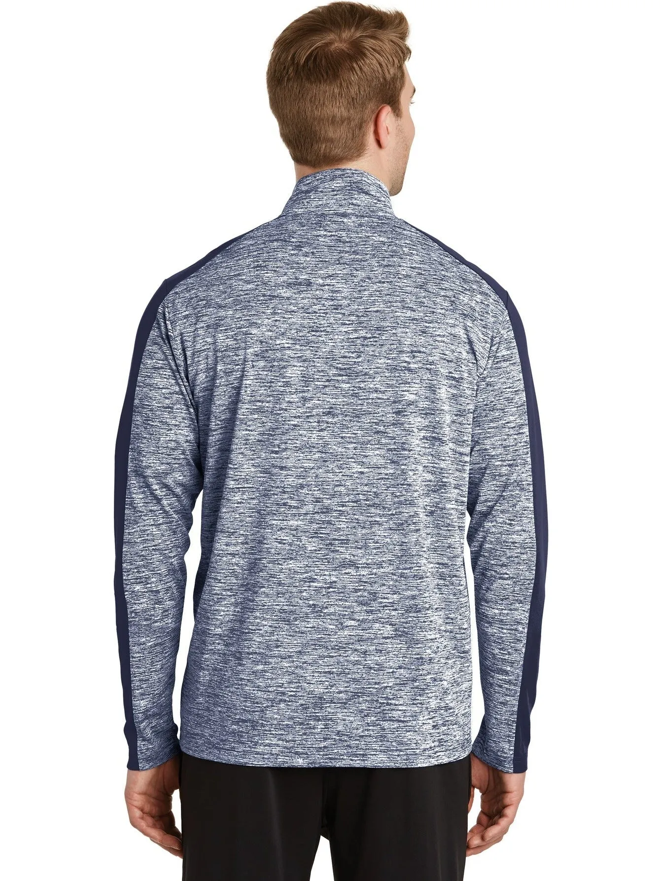 Sport-TekPosiChargeElectric Heather Colorblock 1/4-Zip Pullover