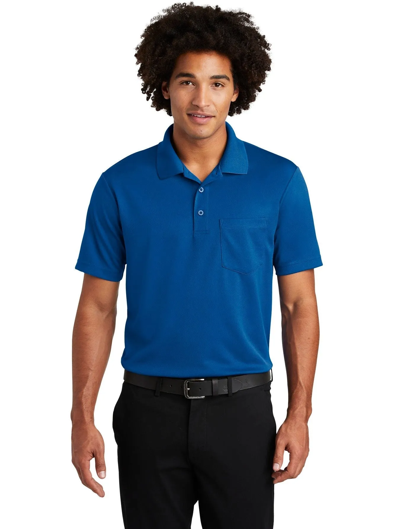 Sport-TekPosiChargeRacerMeshPocket Polo