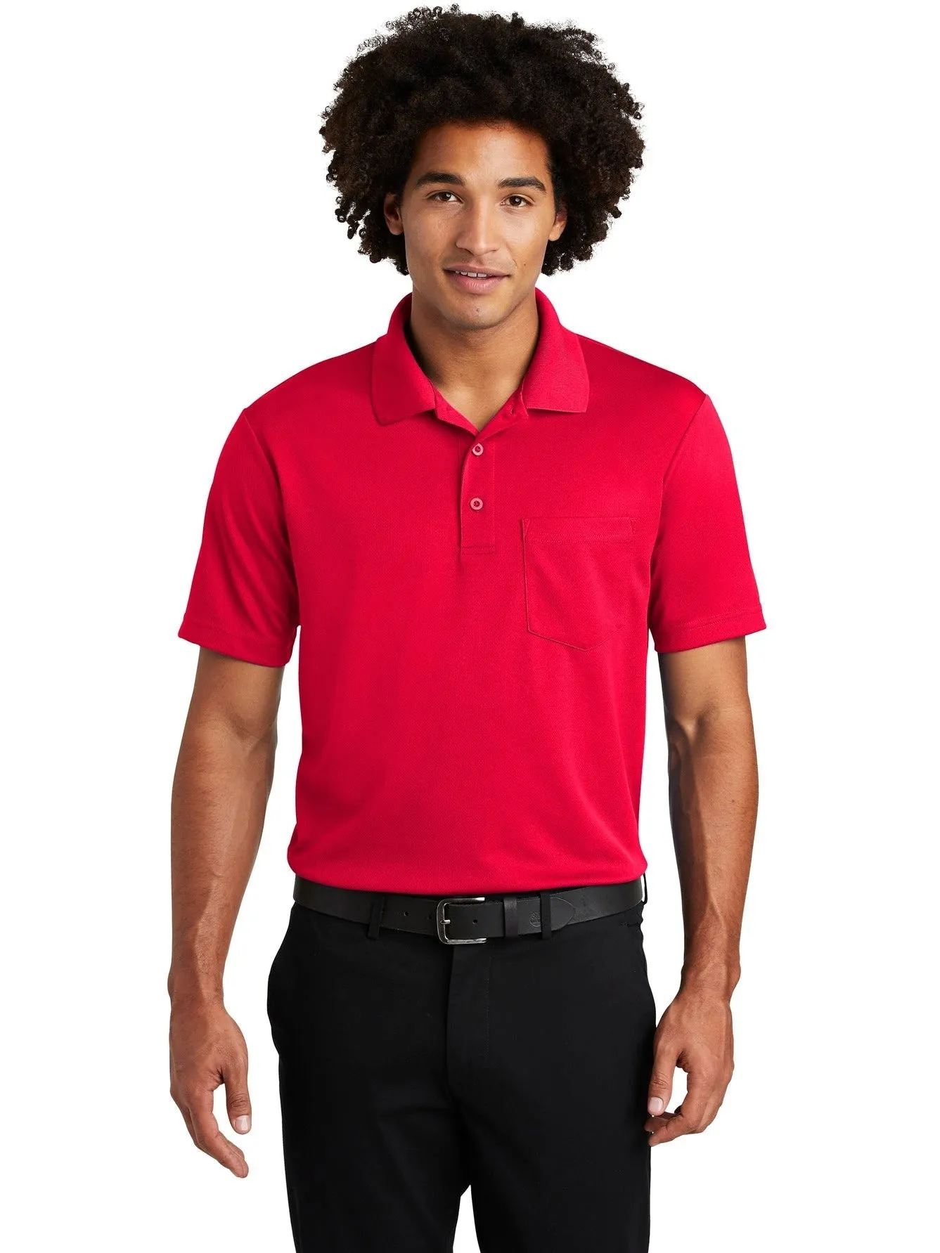 Sport-TekPosiChargeRacerMeshPocket Polo