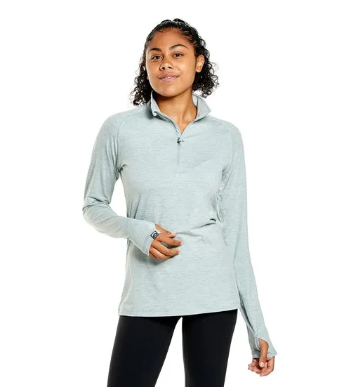 Storm Creek Ladies Pacesetter 1/4 Zip Sueded Jersey