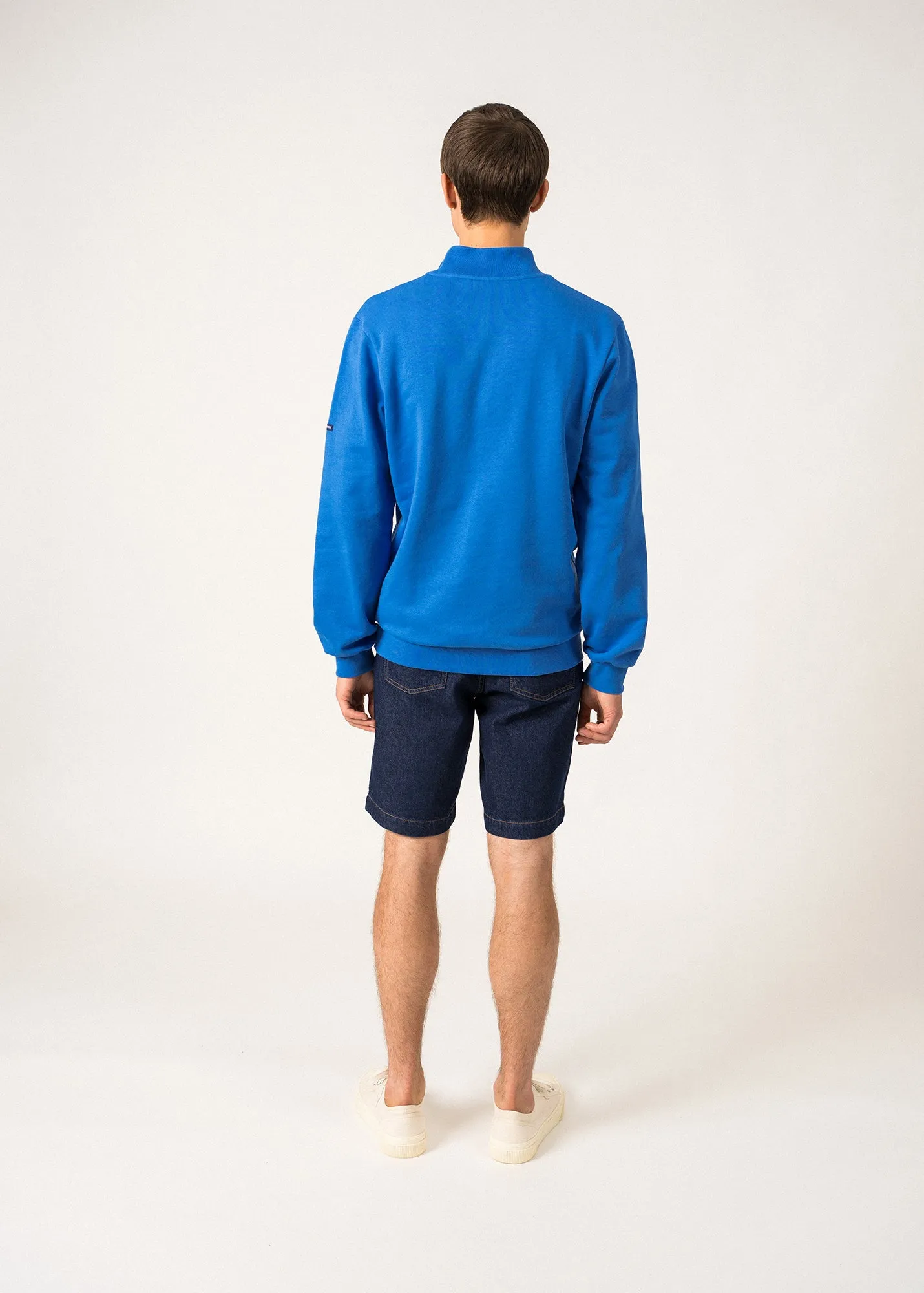 Sweat zipp Paulin - en coton (MER/GRIS)