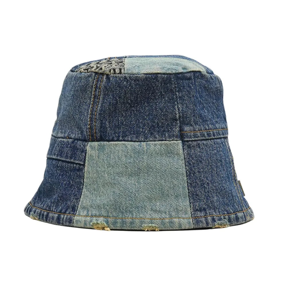 THE PATCHWORK DENIM BUCKET HAT
