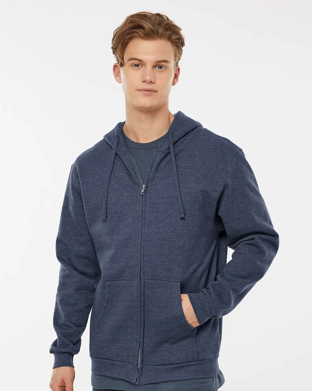 Tultex Unisex Full-Zip Hooded Sweatshirt