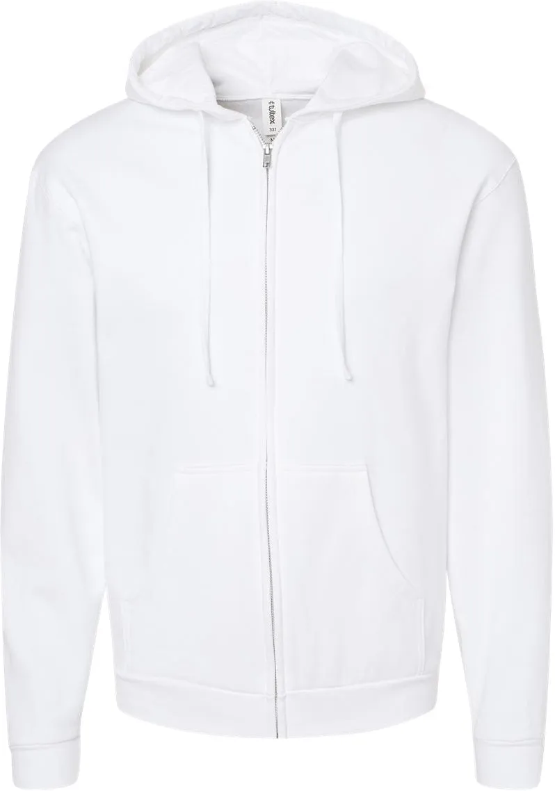 Tultex Unisex Full-Zip Hooded Sweatshirt