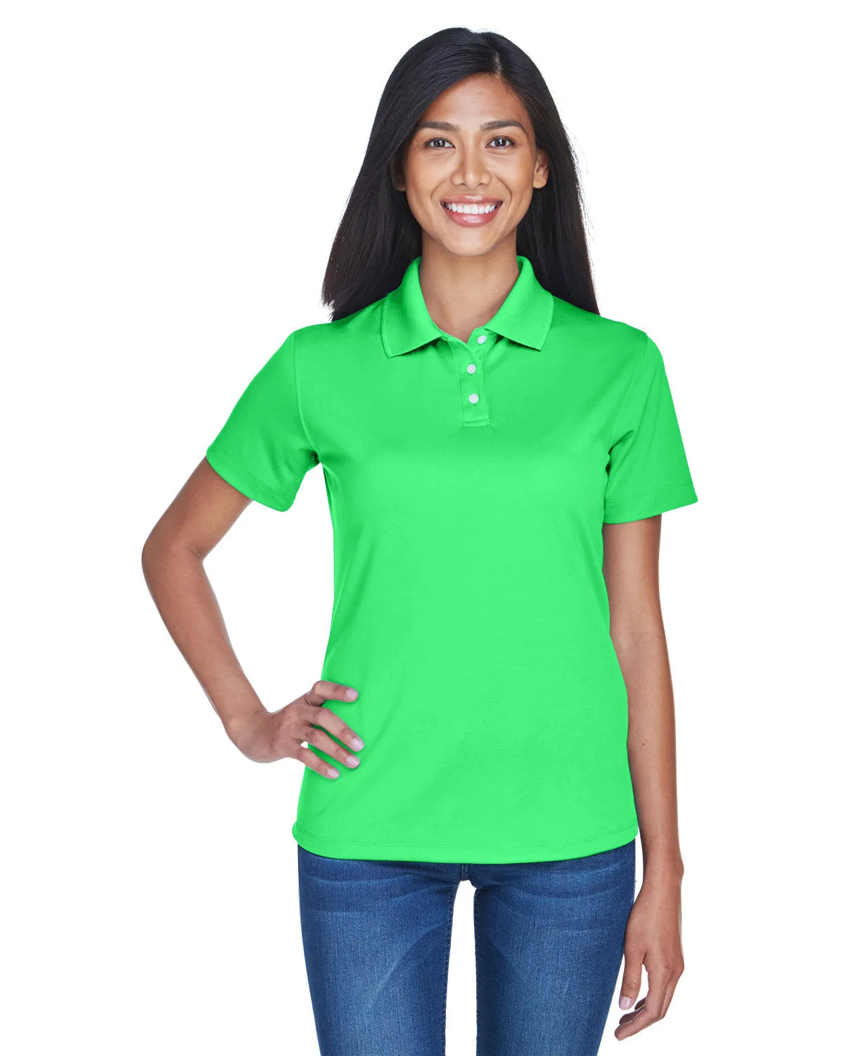 UltraClub Ladies Cool & Dry Stain-Release Performance Polo