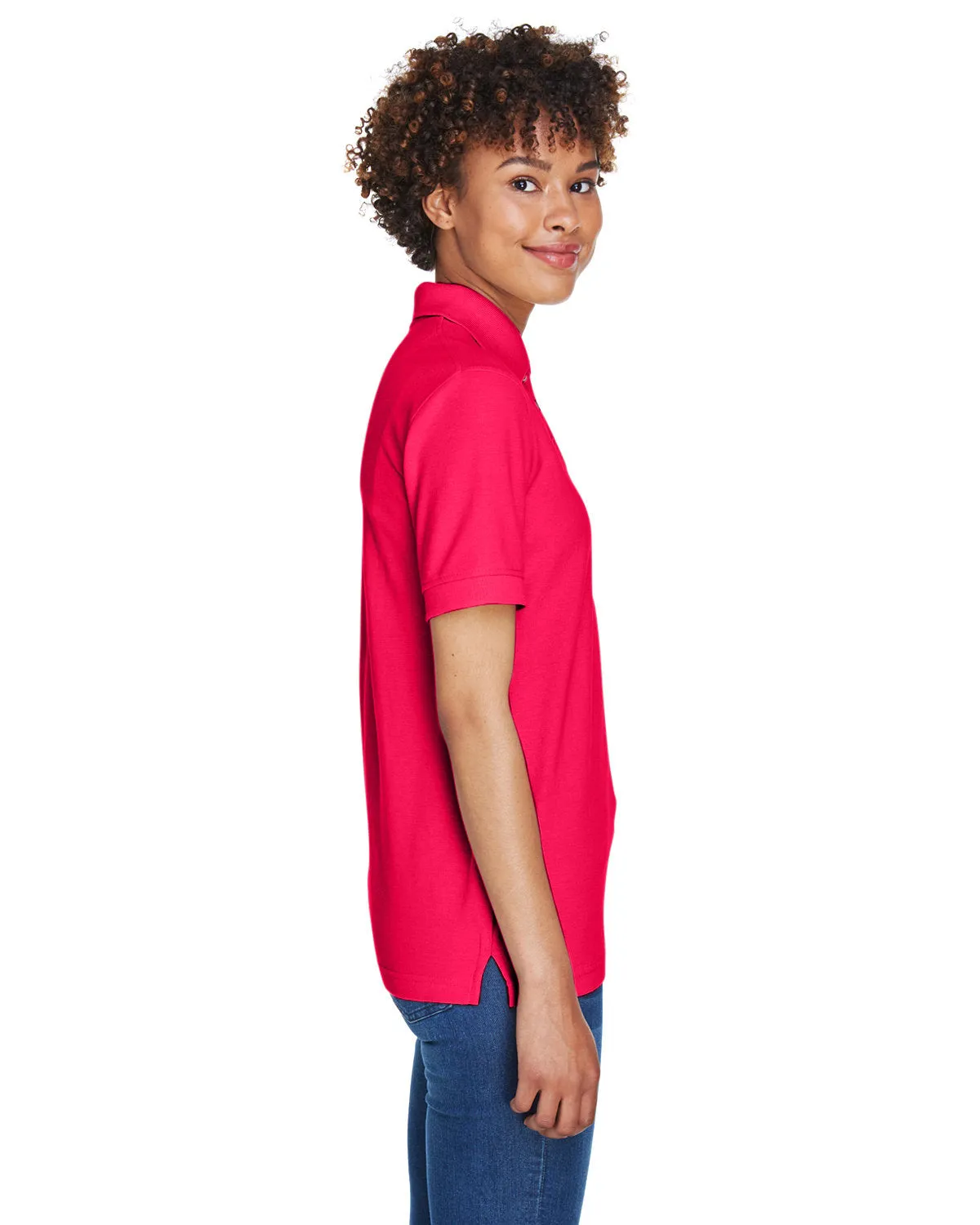 UltraClub Ladies Whisper Pique Polo