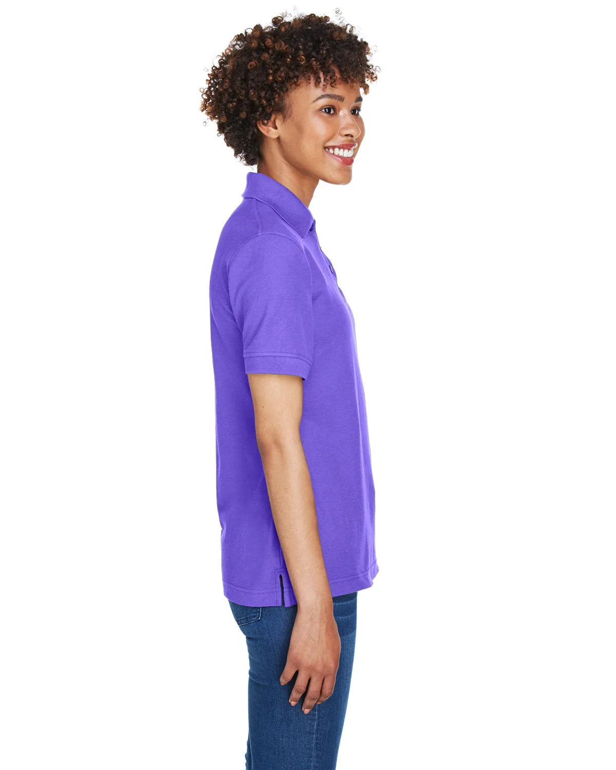 UltraClub Ladies Whisper Pique Polo