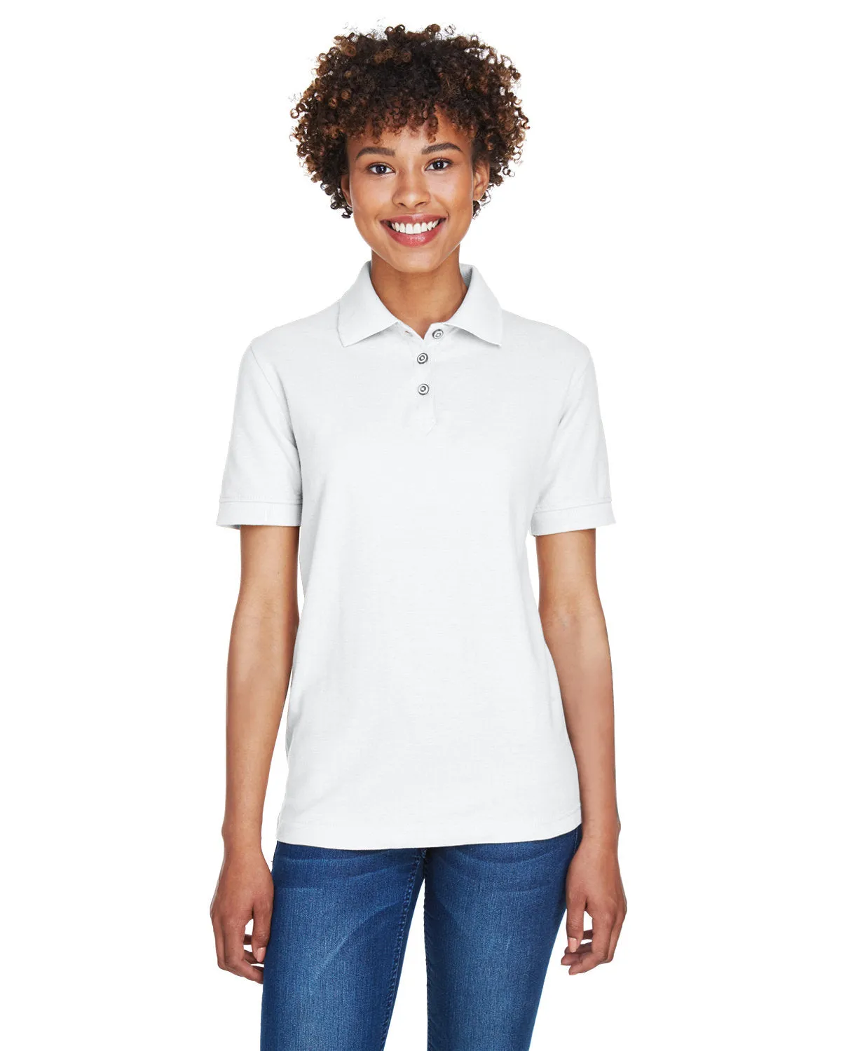 UltraClub Ladies Whisper Pique Polo