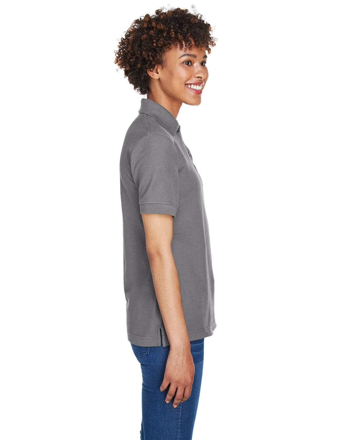 UltraClub Ladies Whisper Pique Polo