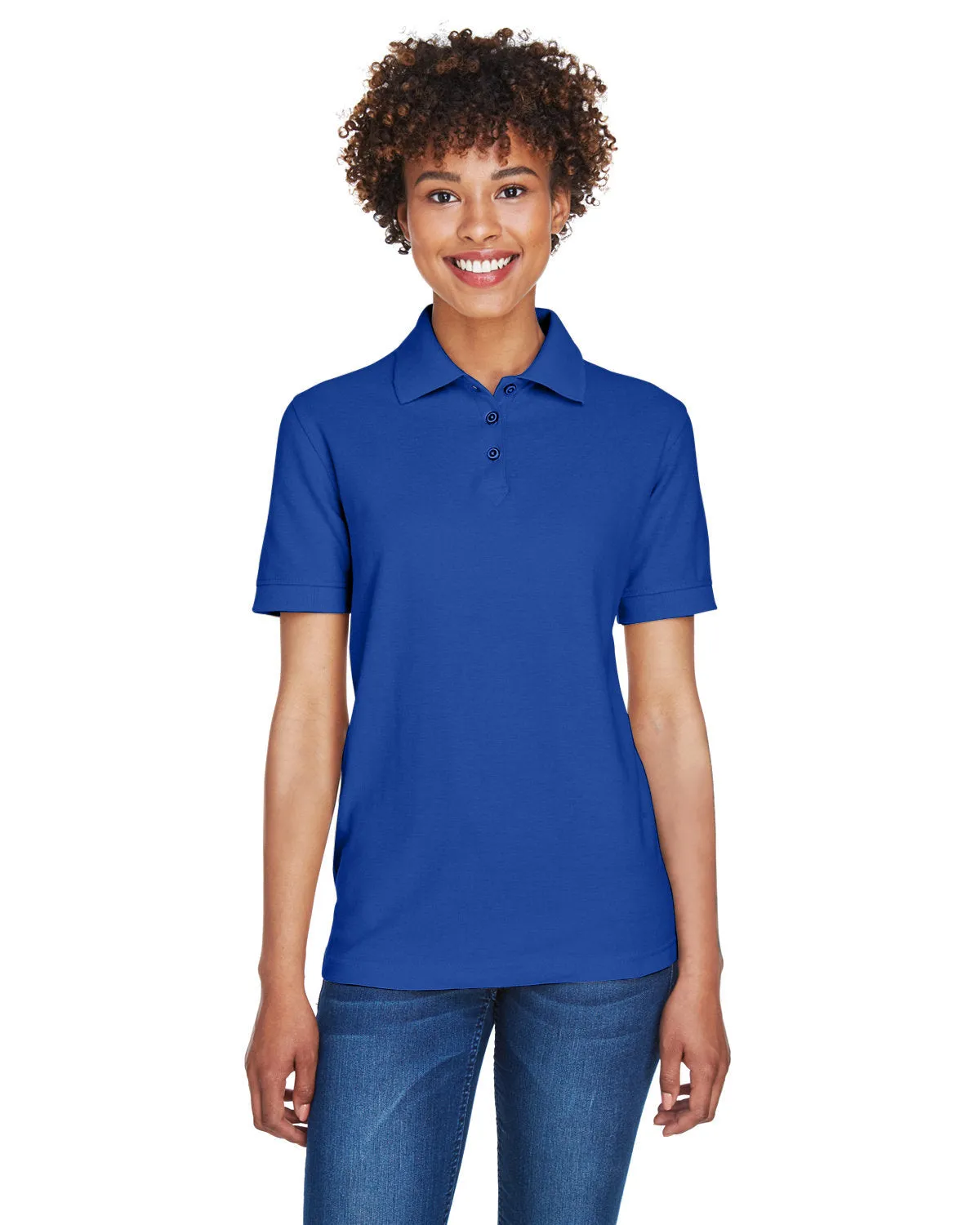 UltraClub Ladies Whisper Pique Polo