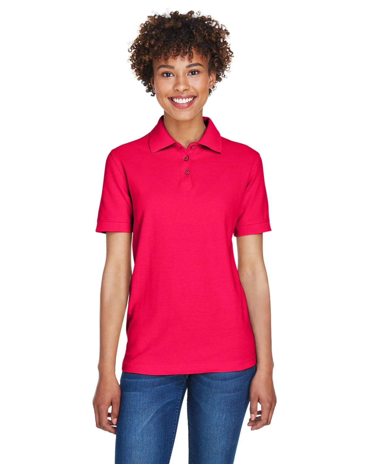 UltraClub Ladies Whisper Pique Polo