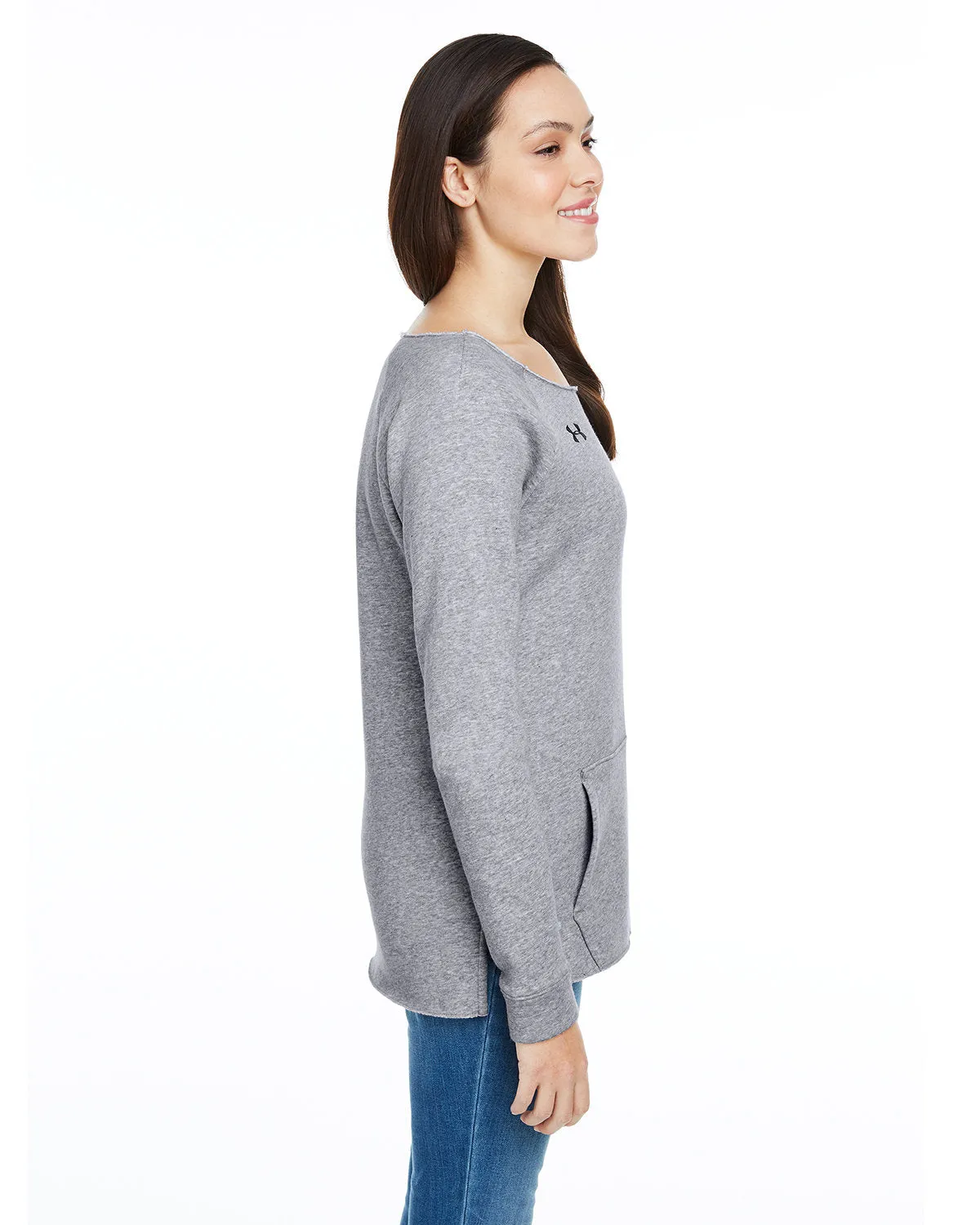 Under Armour Ladies Hustle Fleece Crewneck Sweatshirt