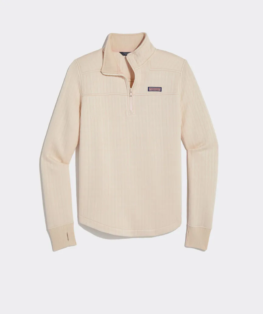 Vineyard Vines Women's Dreamcloth Cable Relaxed Shep Shirt - Soft Pink