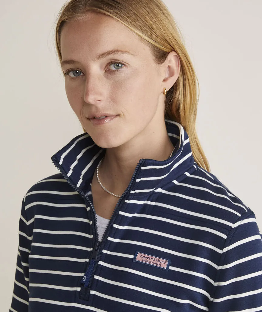 Vineyard Vines Women's Dreamcloth Relaxed Shep Shirt -Stripe - Navy/White