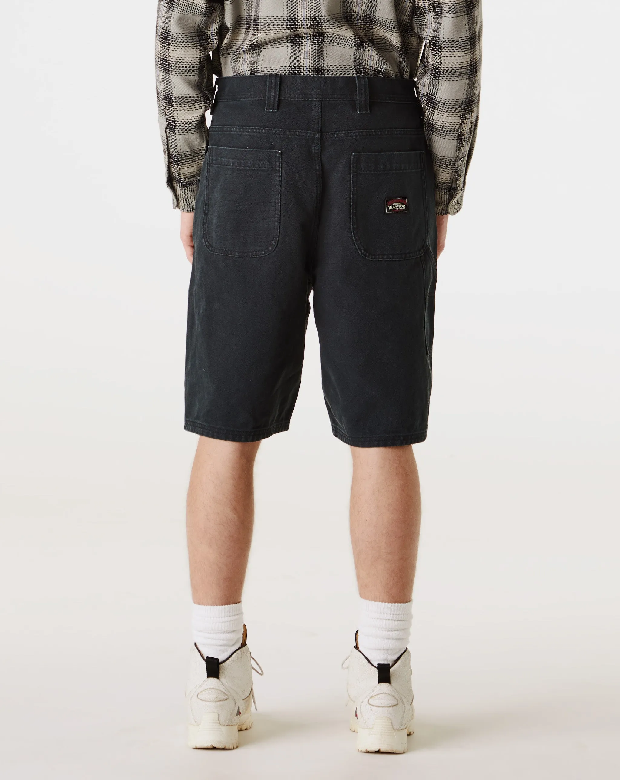 Washed Canvas Work Shorts