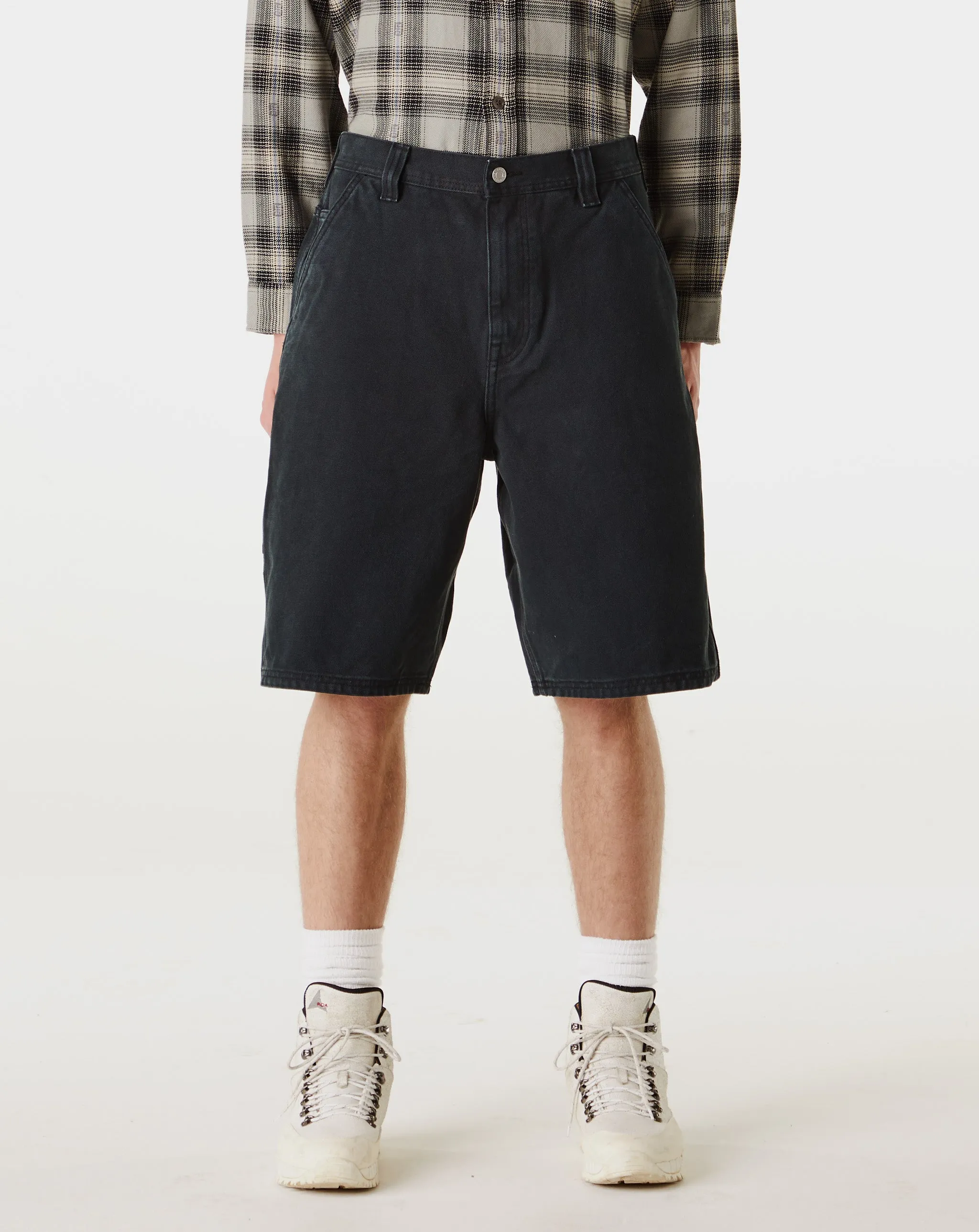 Washed Canvas Work Shorts
