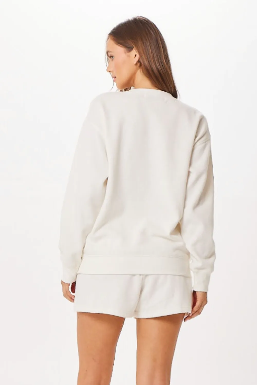 White St. Barth Jet Setter Surf Wash Crewneck