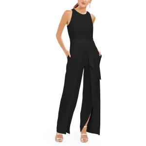 Womens Wide Leg Sleeveless Jumpsuit