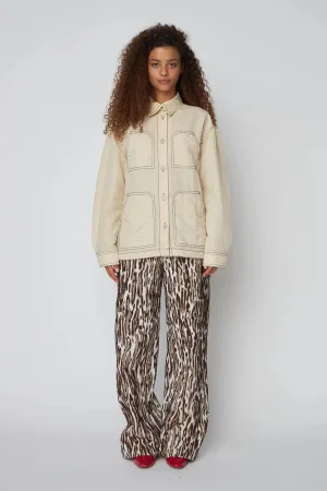 Workwear Shirt Jacket (Ecru)